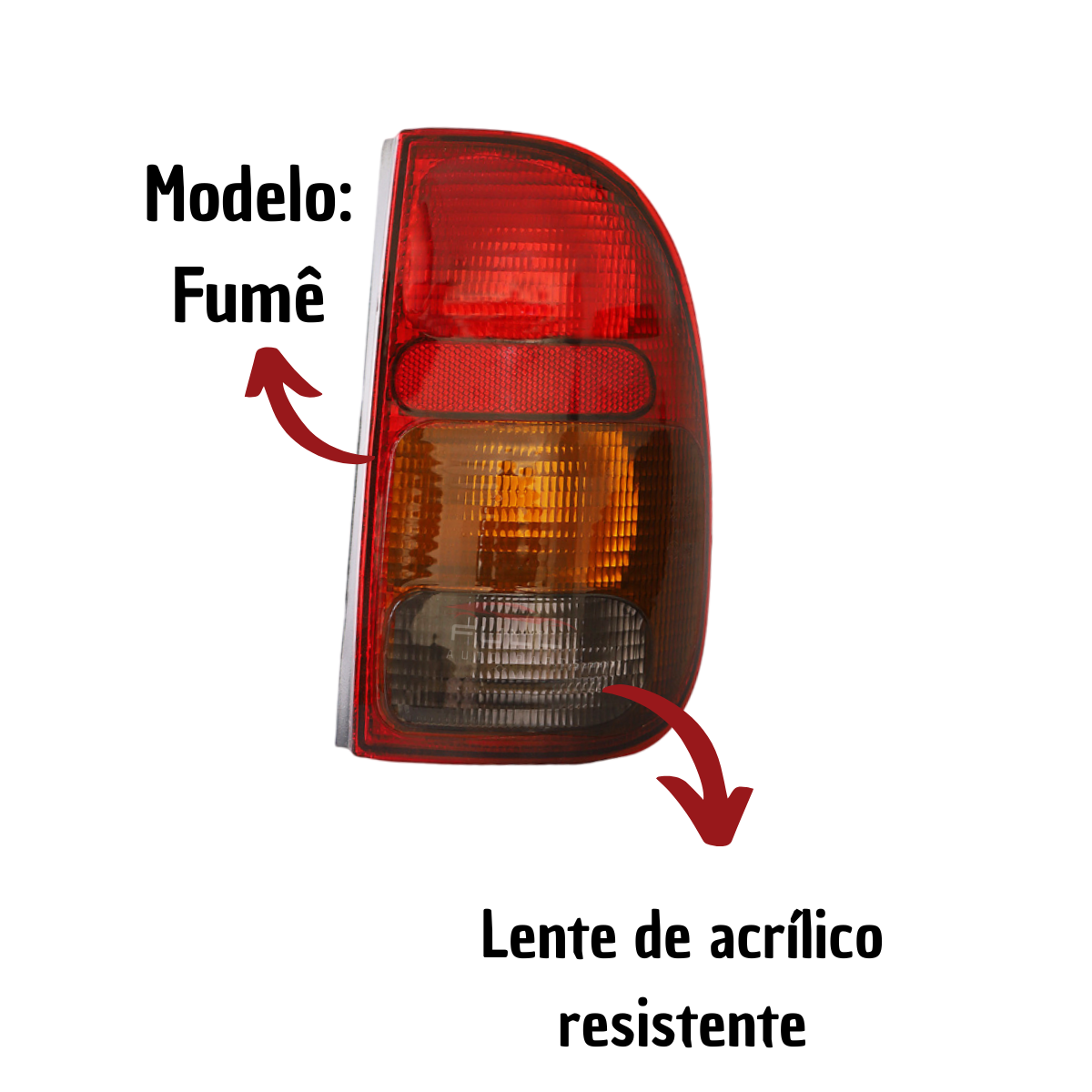 Lanterna Traseira Vw Saveiro G2 G3 1997 A 2005 Ld Fumê