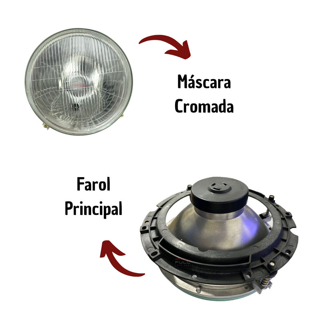 Farol Direito Esquerdo Unitário Fusca Kombi 73 74 75 A 2014