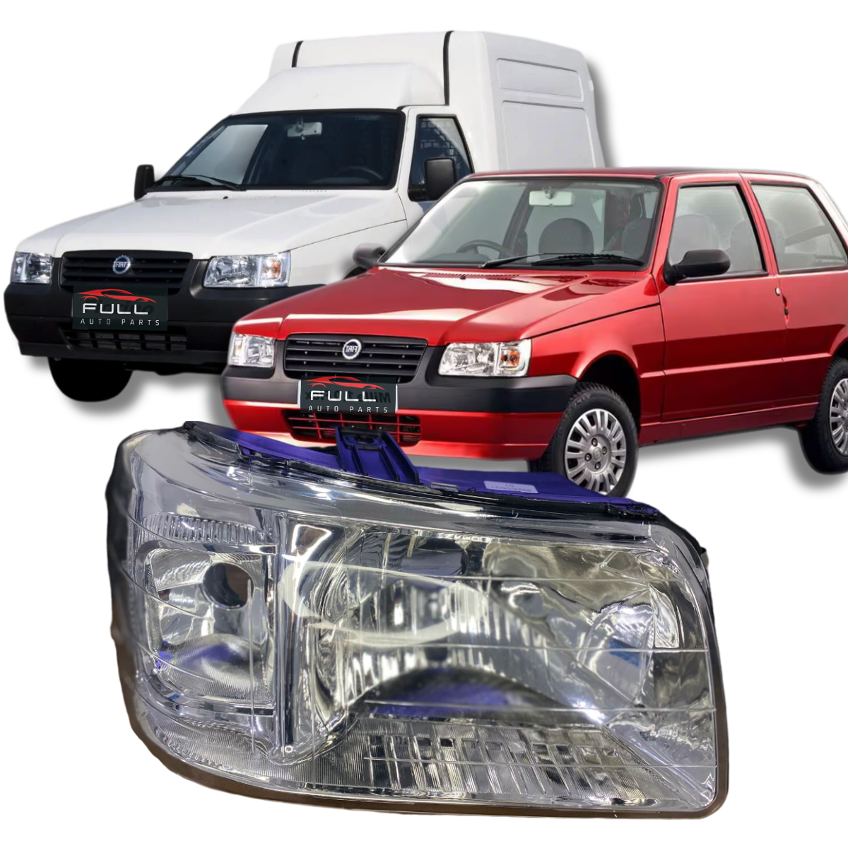 Farol Direito Fiat Uno Fiorino Mille Fire 2004 A 2013
