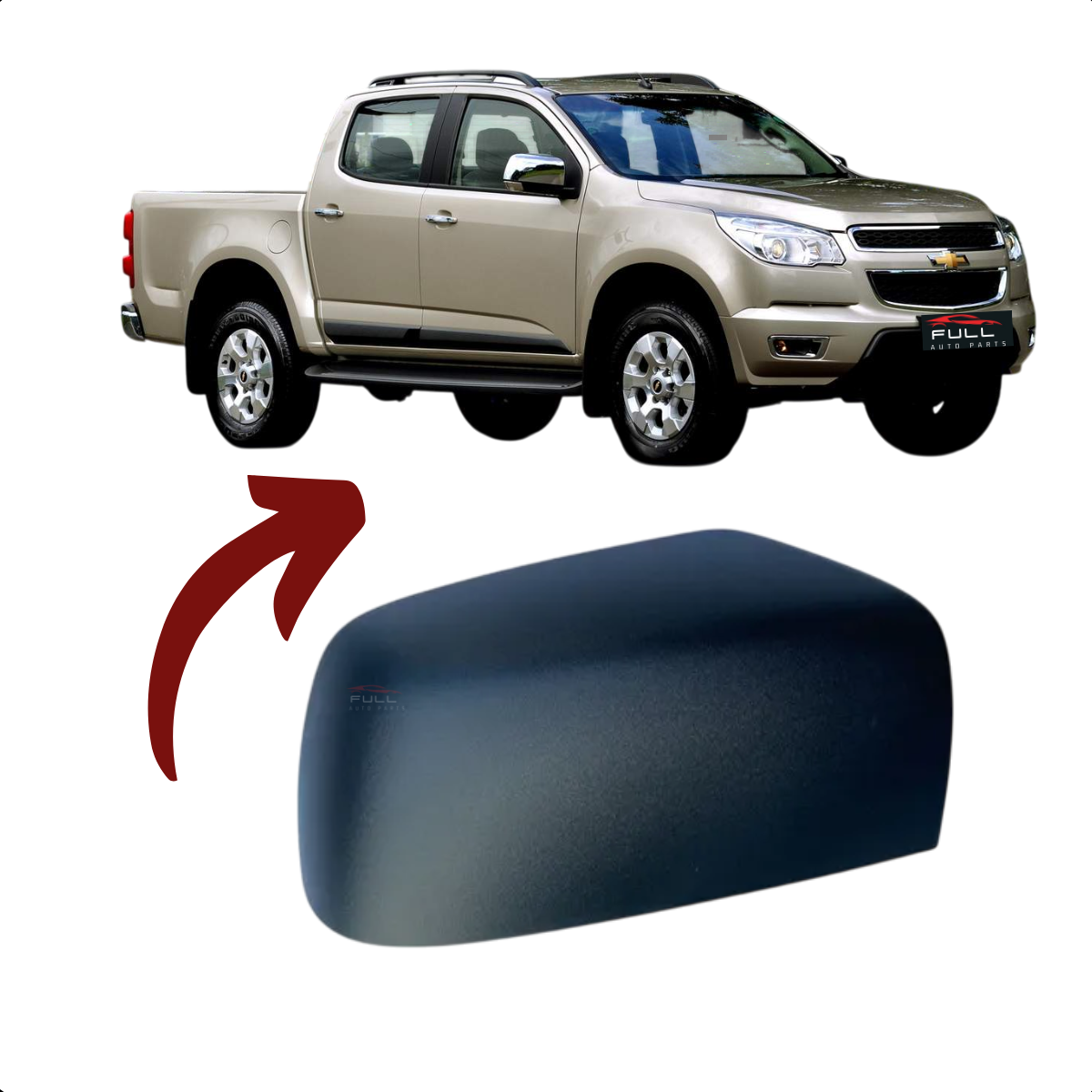 Capa Retrovisor Direito S10 TrailBlazer Original 2012 a 2020