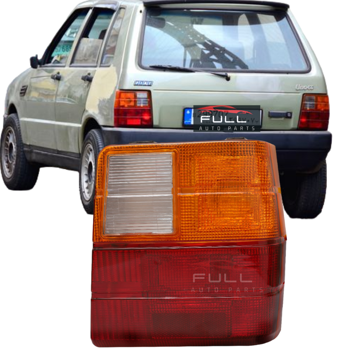 Lanterna Traseira Fiat Uno 1984 1985 86 A 2004 C/ré Âmbar Ld