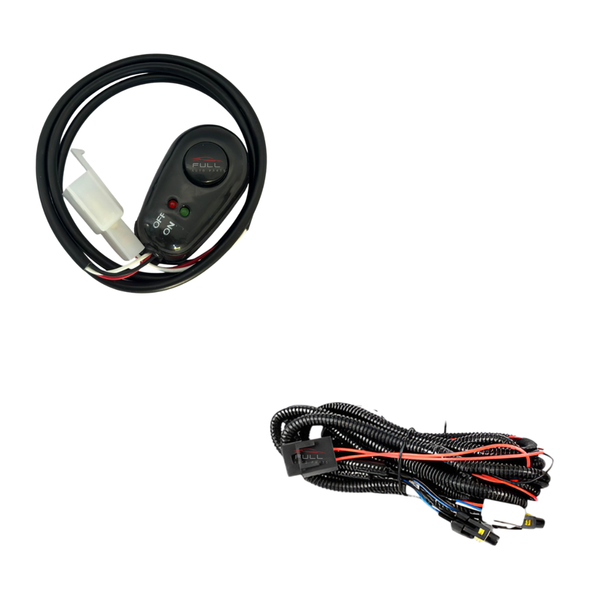 Kit Farol de Milha Gol G2 1995 a 2000 Botão Universal Sem Moldura