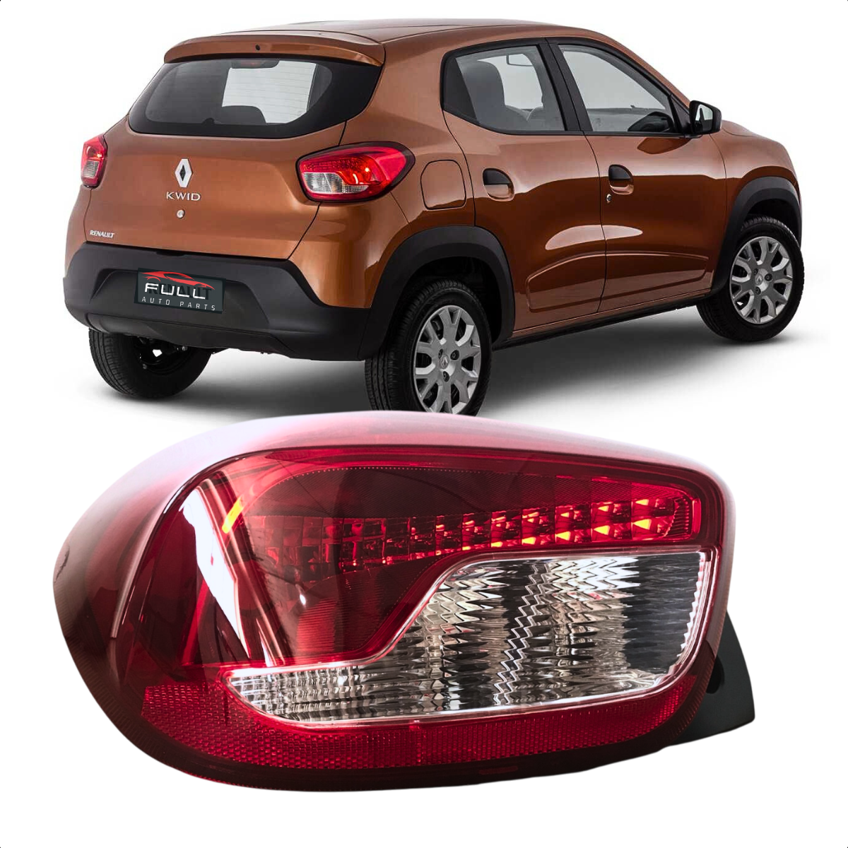 Lanterna Traseira Renault Kwid 2017 2018 a 2023 Bicolor LE