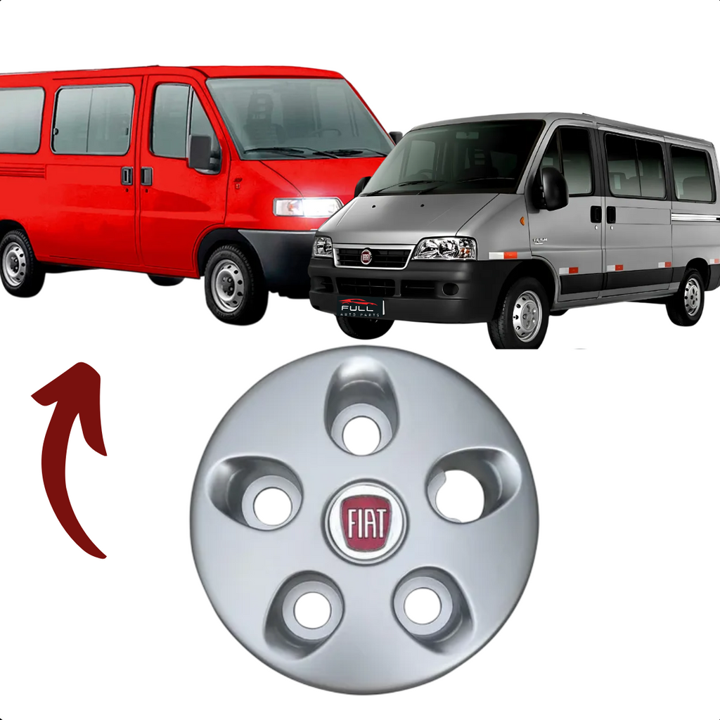 Calota Ducato Unitária Prata 1998 1999 2000 a 2016 Aro 16
