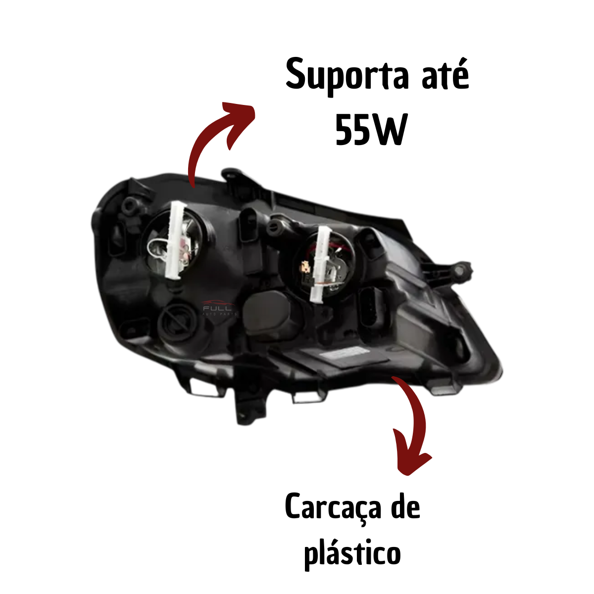 Farol Polo 2007 2008 2009 2010 2011 2012 Mascara Negra LE