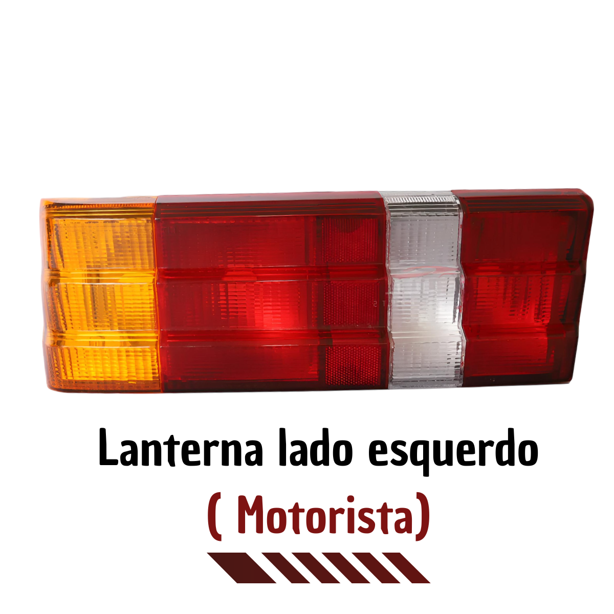 Lanterna Traseira Lado Esquerdo Escort 1982 a 1986 Âmbar