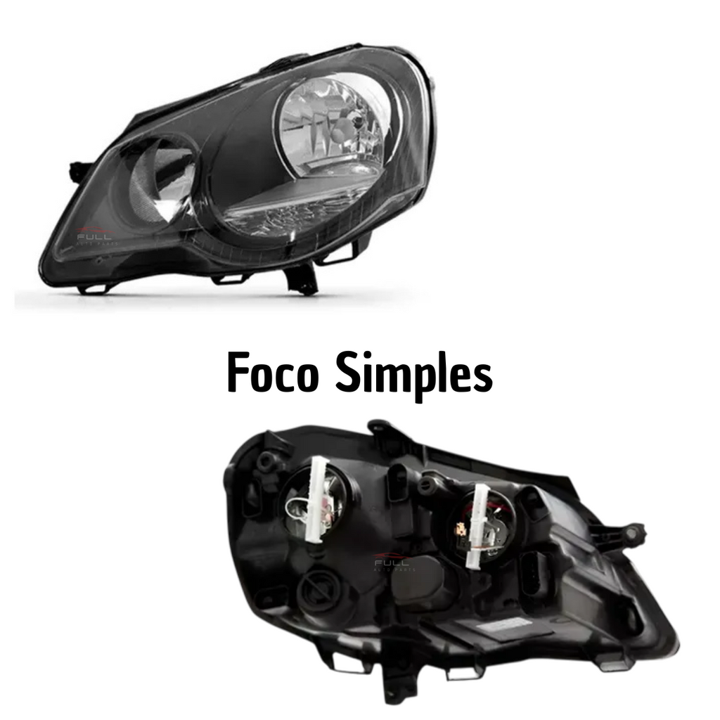 Farol Polo 2007 2008 2009 2010 2011 2012 Mascara Negra LE