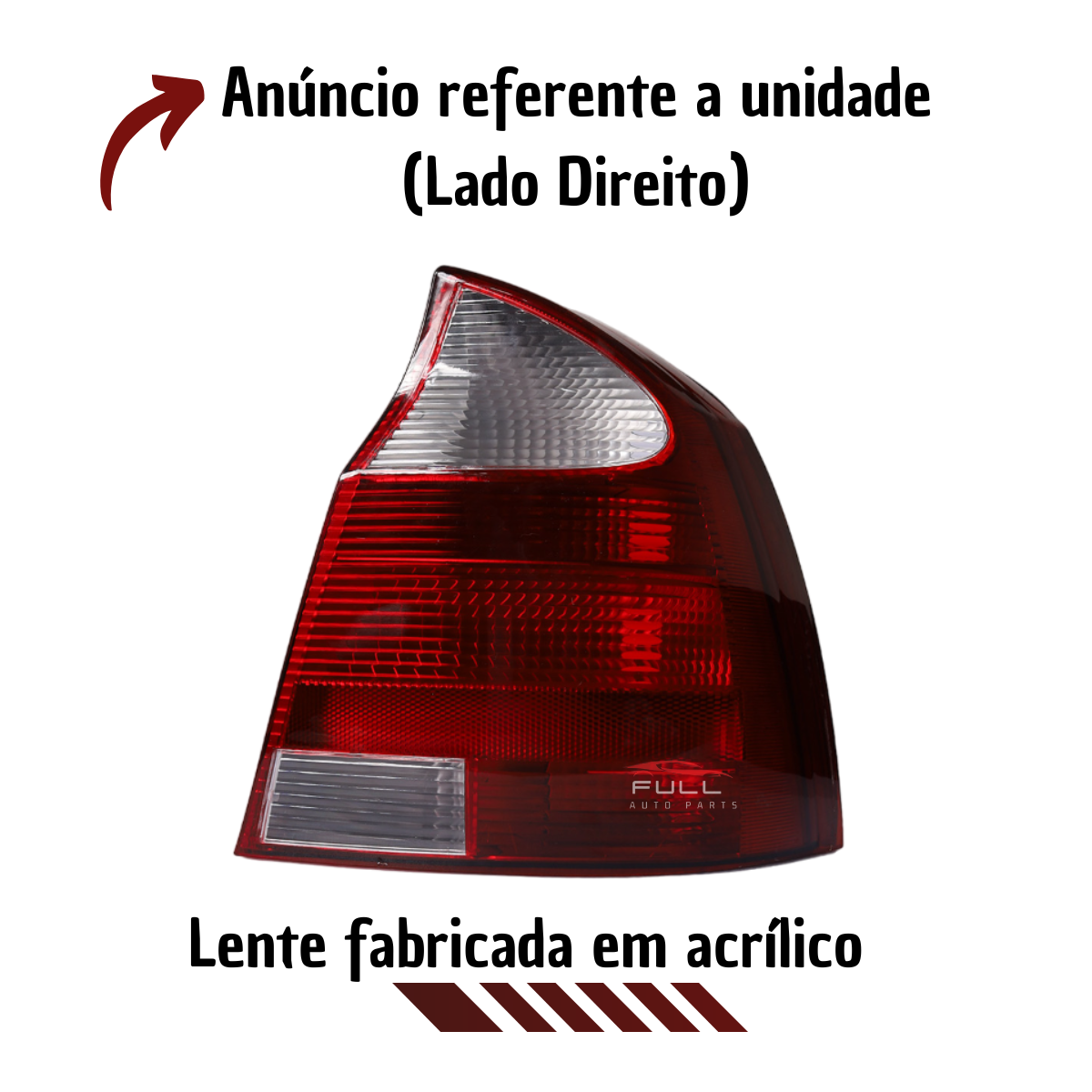 Lanterna Corsa Sedan Frente Montana 2003 A 2011 LD Cristal