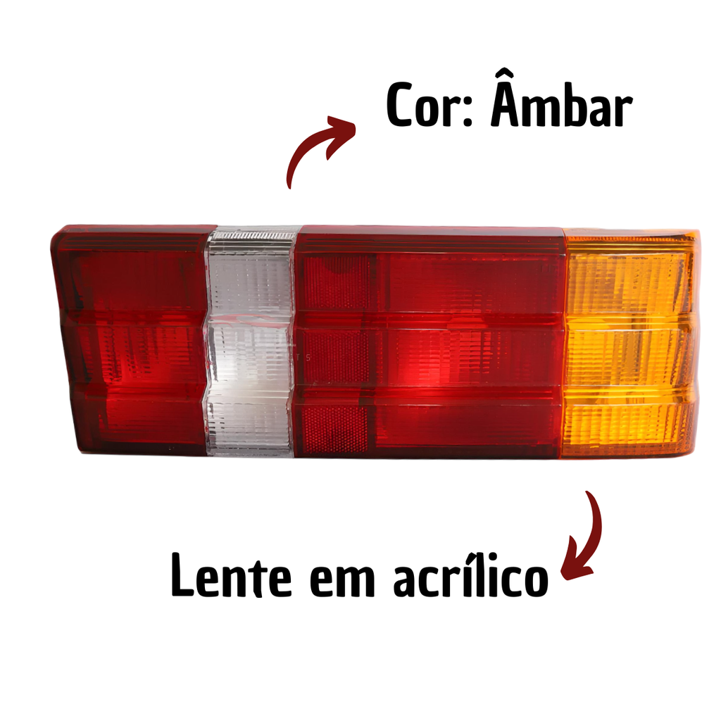 Lanterna Traseira Lado Direito Escort 1982 a 1986 Âmbar