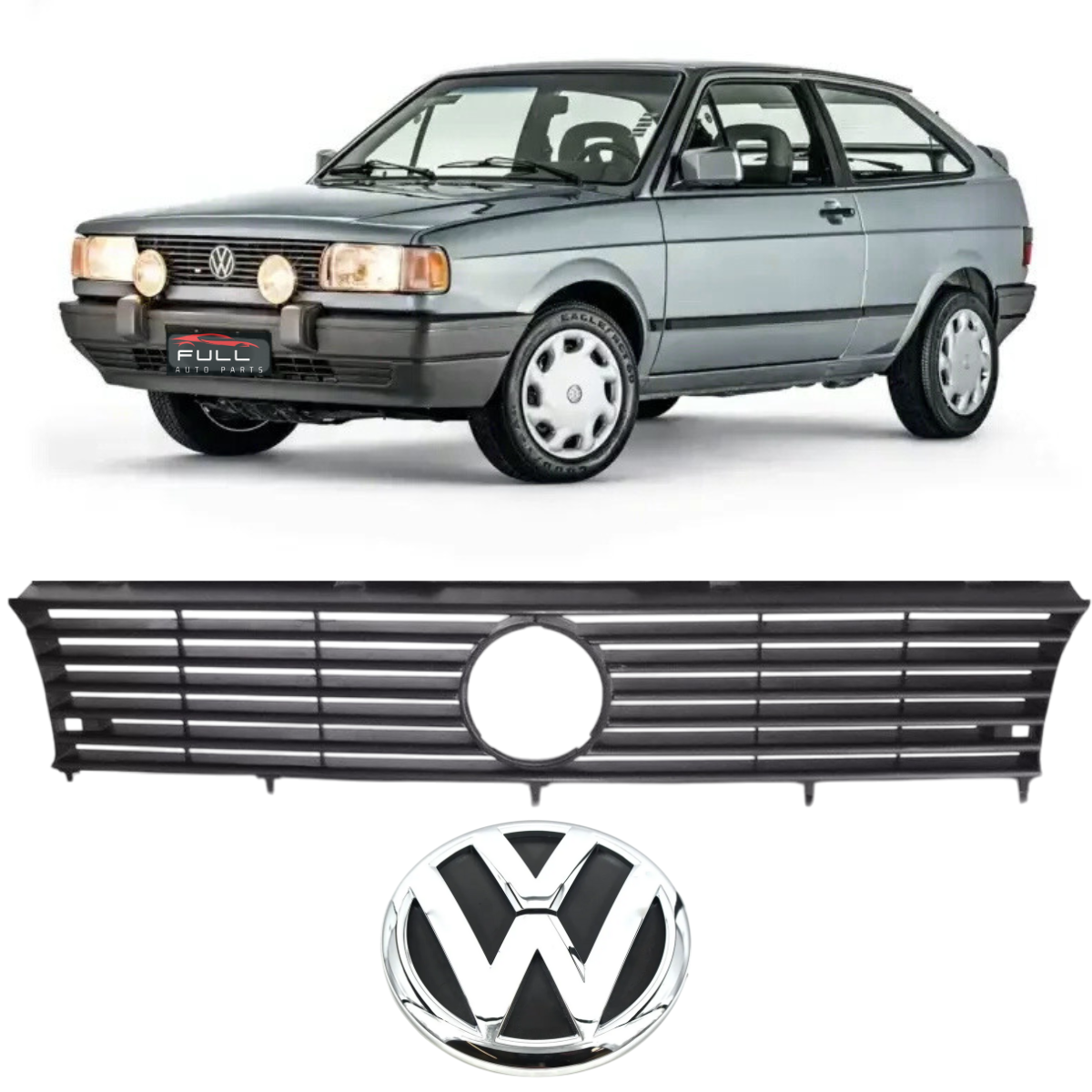 Grade Dianteira Gol G1 Emblema Cromado 1991 1992 1993 1994