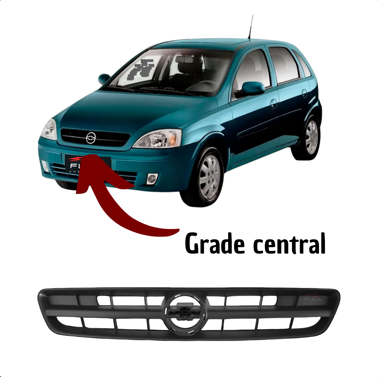 Grade Dianteira Central Corsa Montana 2003 2004 2005 a 2007