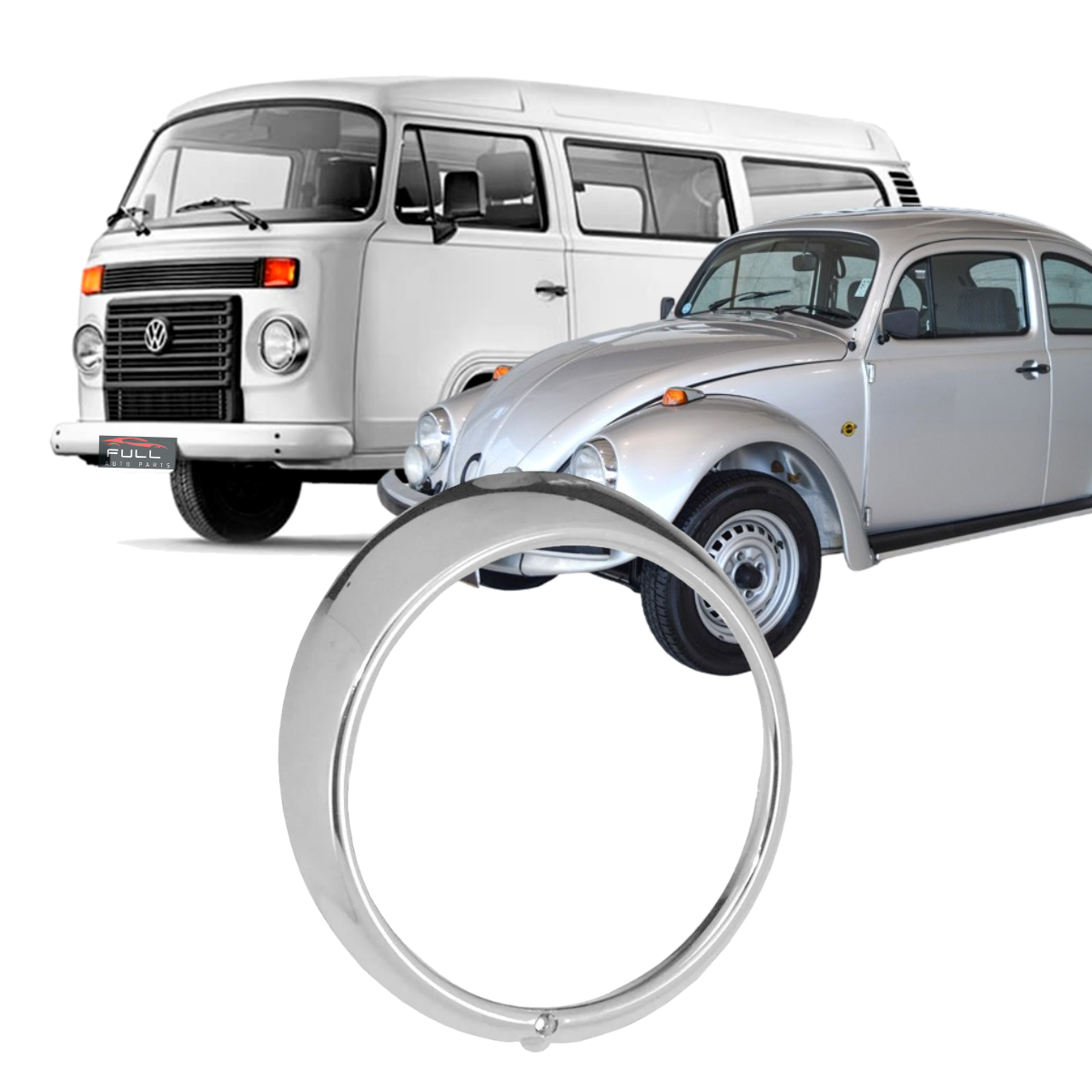 Aro Cromado Fusca / Kombi 1 Furo