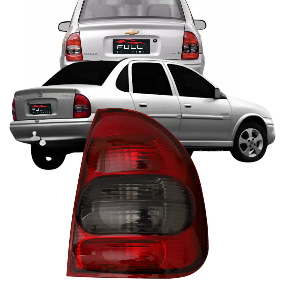 Lanterna Traseira Lado Direito Fumê Corsa Sedan 2001 A 2010