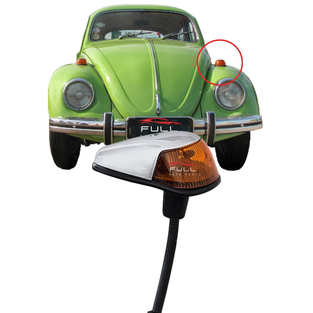 LANT. PISCA DIANT. VW 1200/1300/1500 AMBAR
