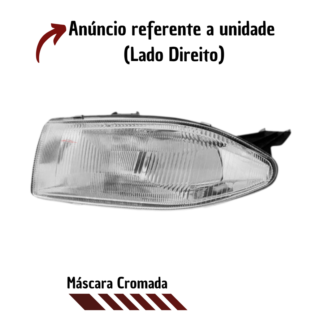 Farol Fiat Palio 1996 1997 1998 1999 2000 Modelo Original LD