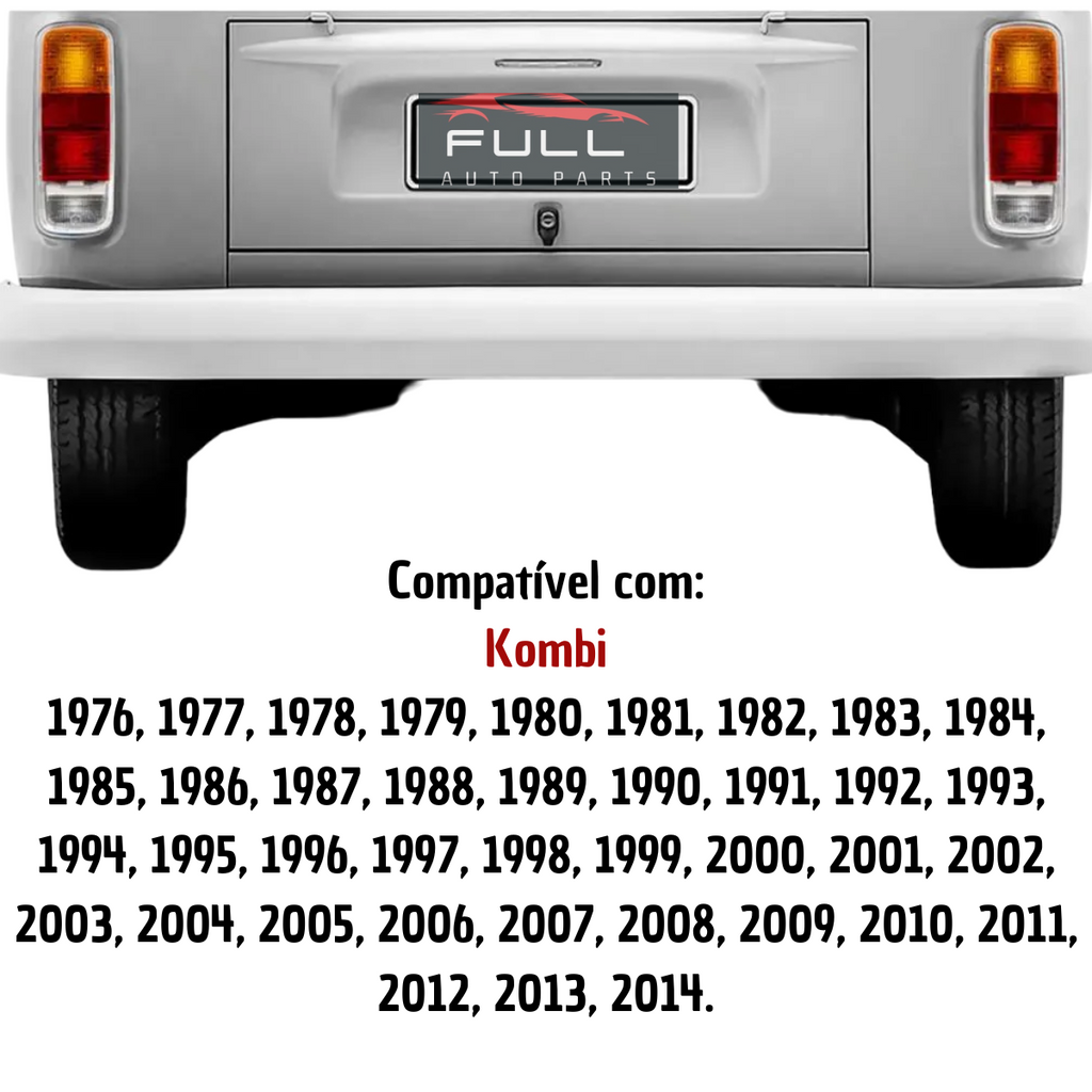 Lente Traseira Kombi Clipper 1976 a 2014 Ambar Ambos Lados