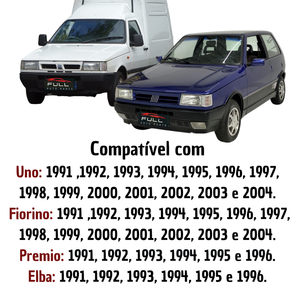 Farol Dianteiro Esquerdo Fiat Uno Fiorino Premio 1991 A 2003