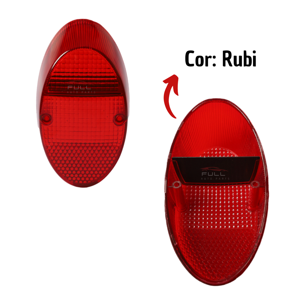 Lente Lanterna Fusca 1200/1300 1962 a 1970 LD/LE Rubi