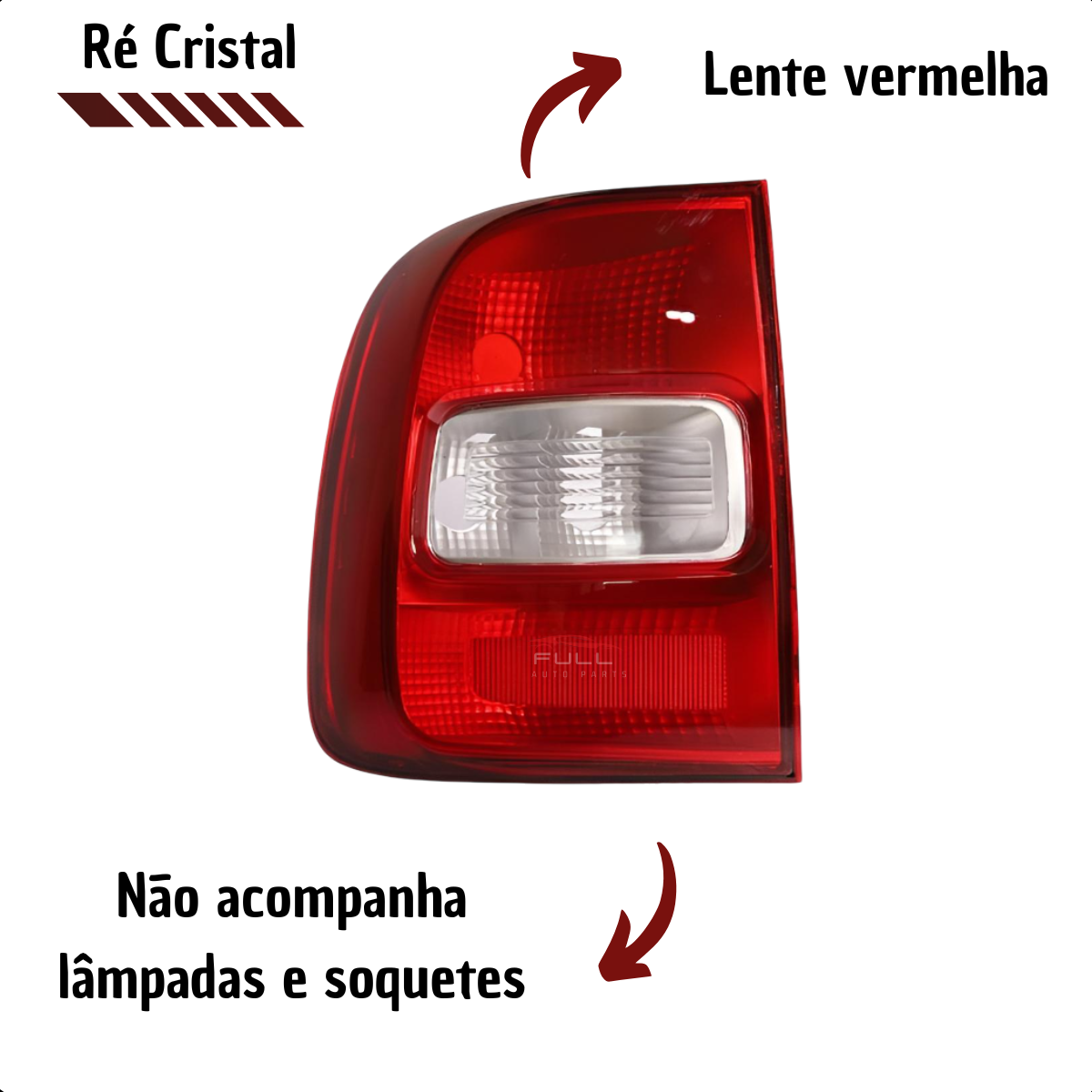Lanterna Traseira Saveiro G5 G6 2009 2010 11 a 2016 LE Rubi
