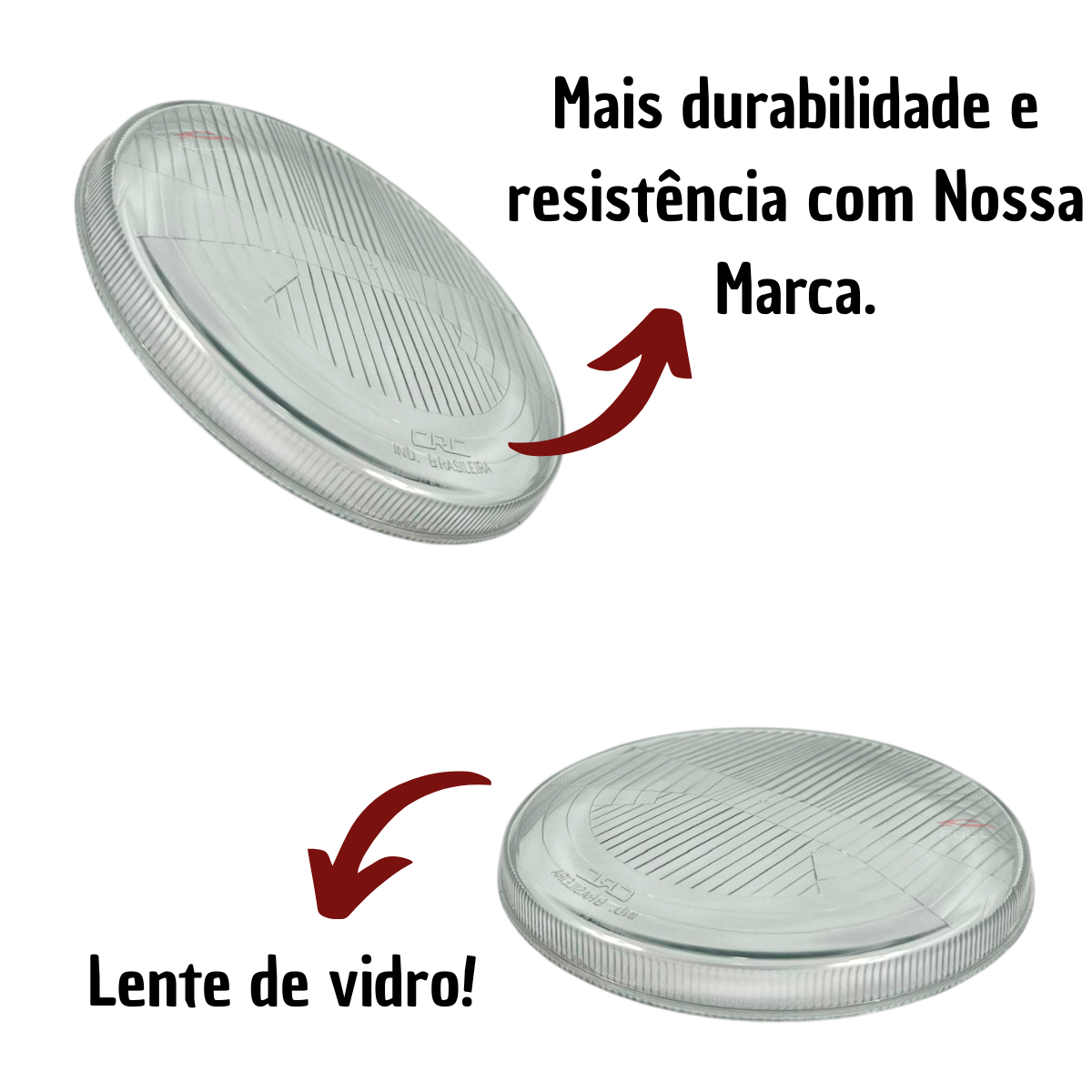 Lente Do Farol Vidro Fusca 76 A 97 Kombi 78 A 13 Passat /78