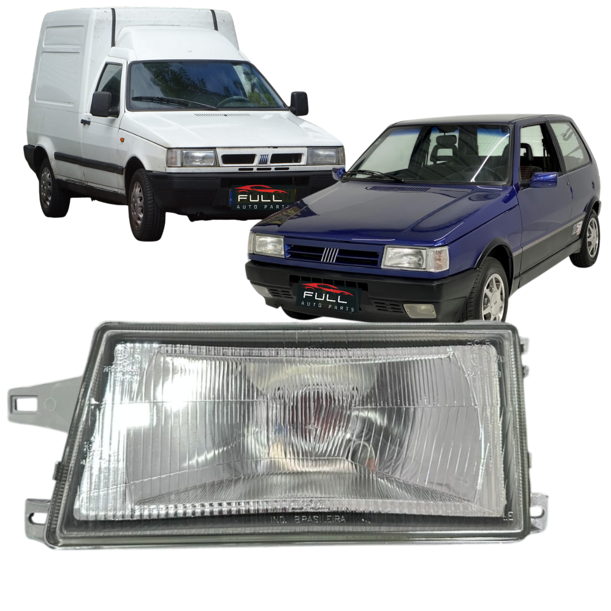 Farol Dianteiro Esquerdo Fiat Uno Fiorino Premio 1991 A 2003