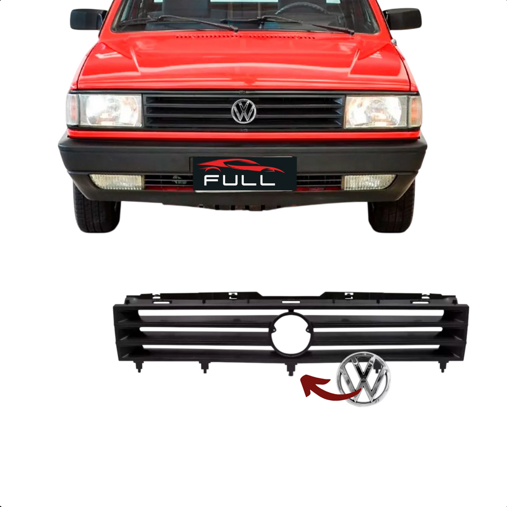 Emblema VW Cromado Grade Gol G1 1980 1981 1982 1983 A 1990