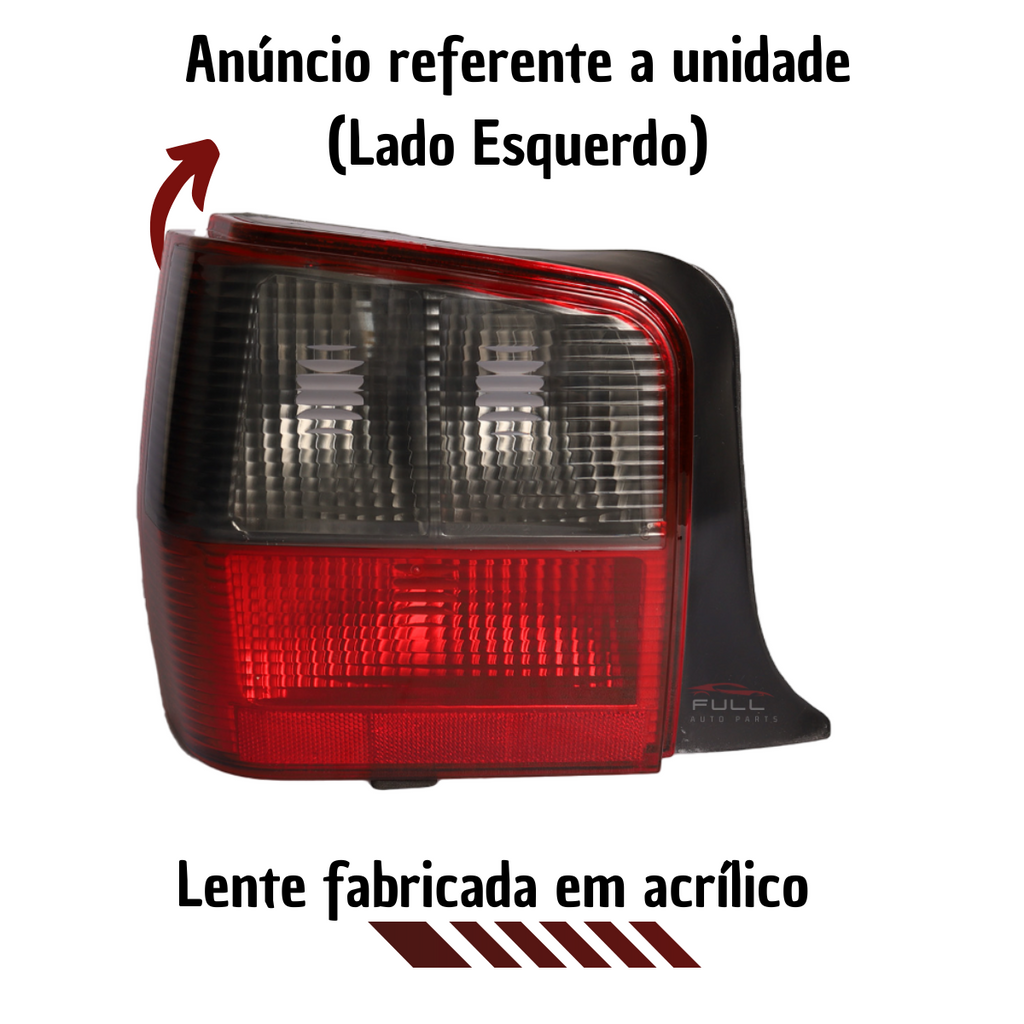 Lanterna Traseira Esquerda Fume Fiat Uno Mille 2004 A 2013