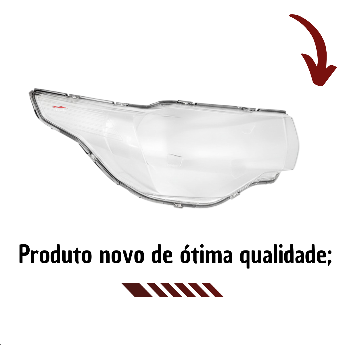 Lente Farol Fiat Mobi 2016 2017 2018 2019 2020 2021 2022 LD