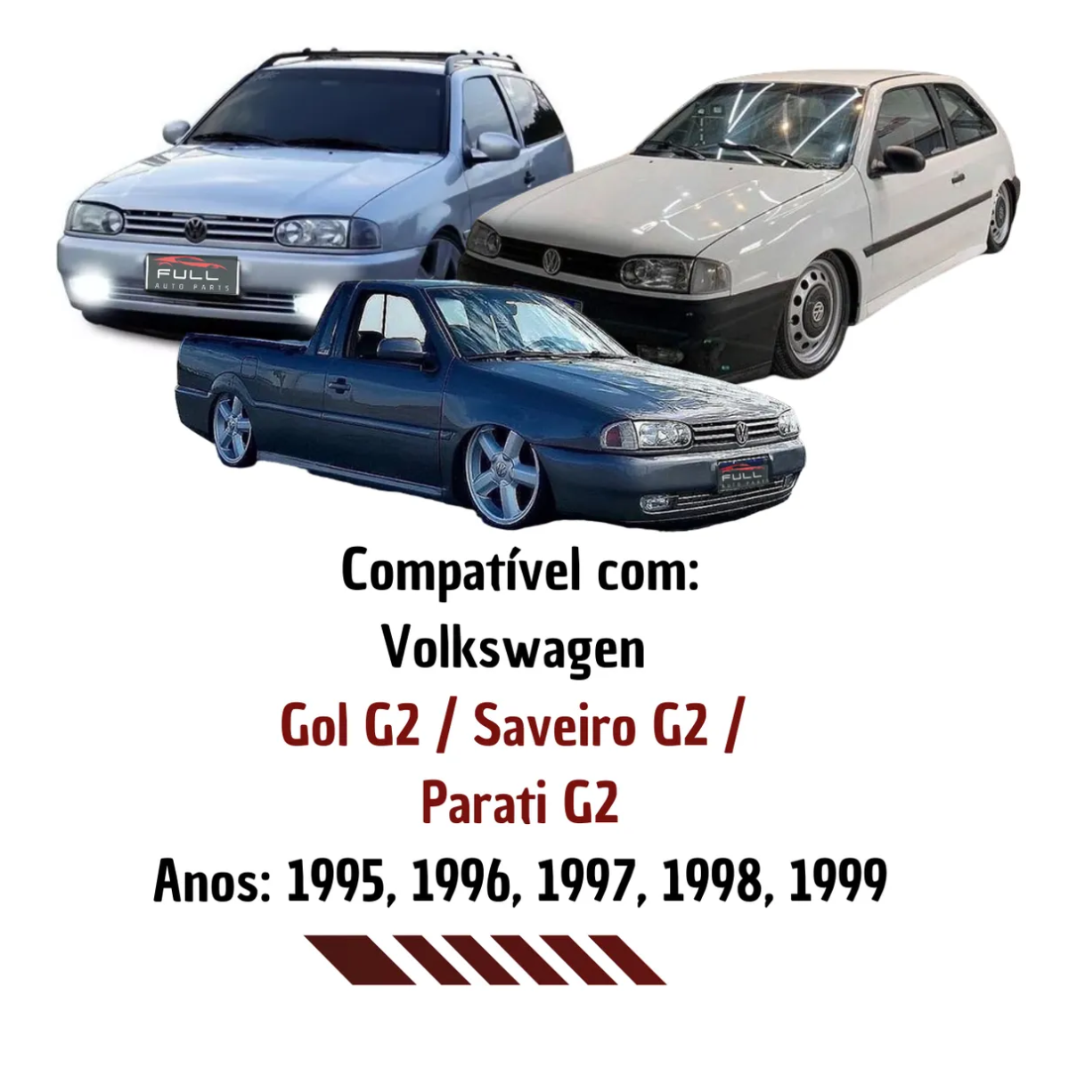 Lente Vidro Farol Gol Saveiro Parati G2 Lado Direito