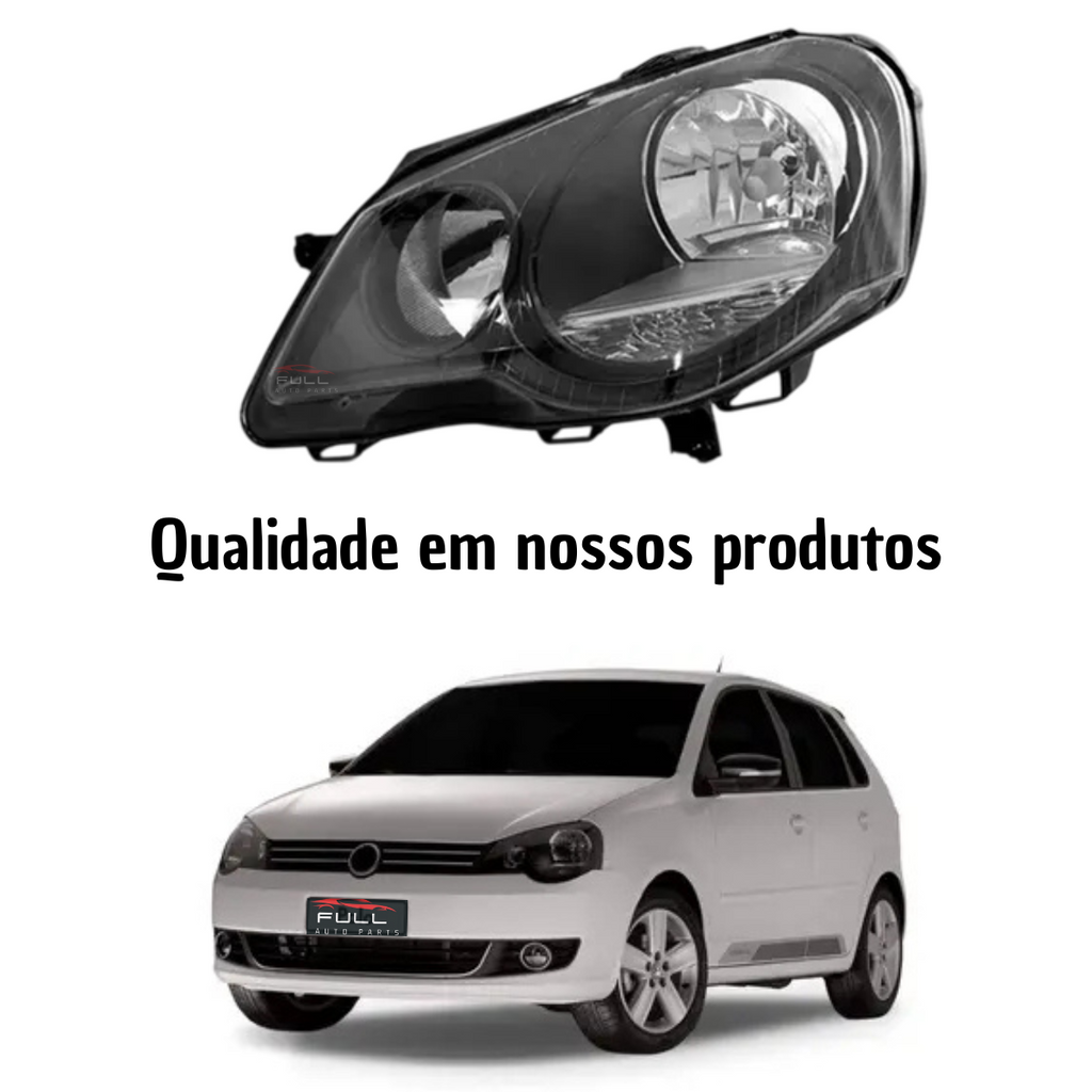 Farol Polo 2007 2008 2009 2010 2011 2012 Mascara Negra LE