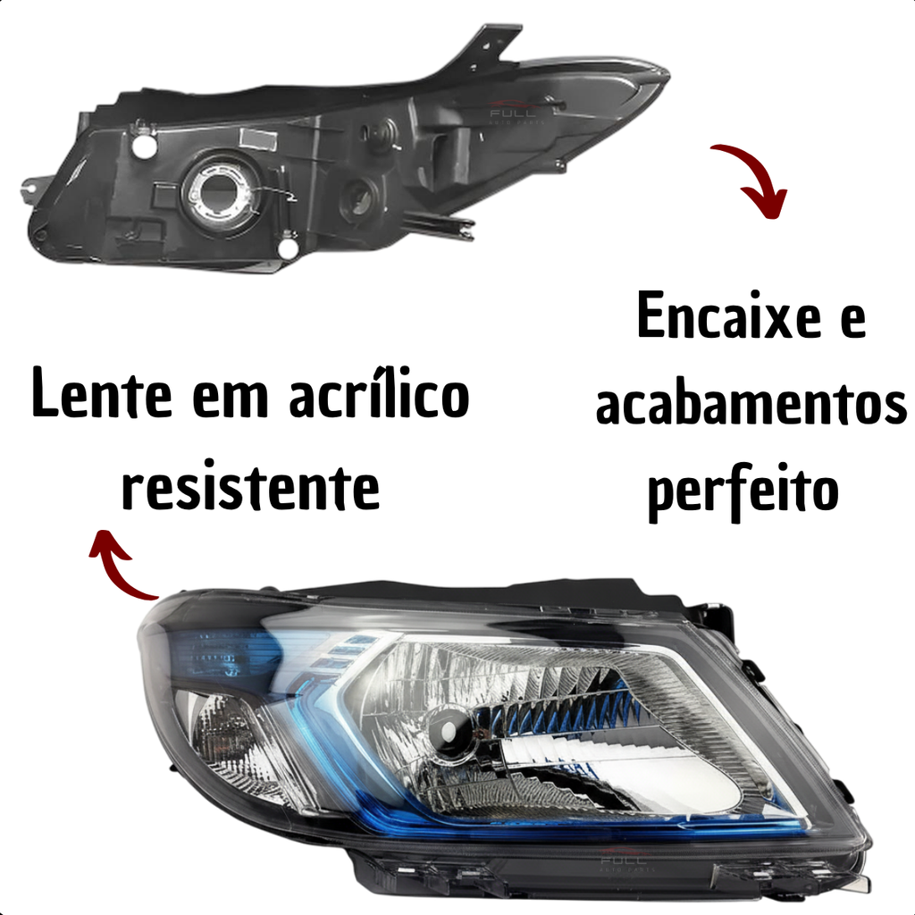 Farol Onix Joy Prisma 2012 13 14 15 16 a 19 Máscara Azul LD