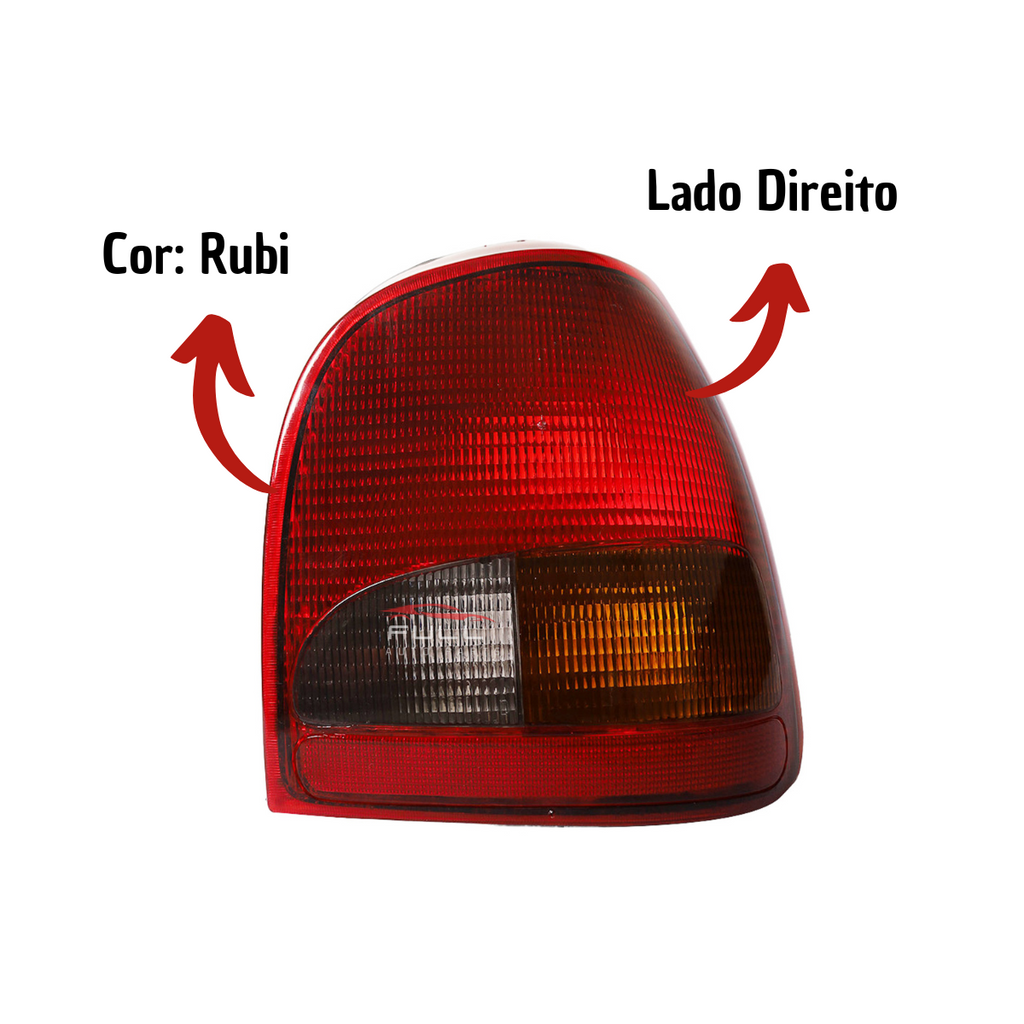 Lanterna Traseira Lado Direito Gol G2 Vw Rubi 95 96 97 A 99
