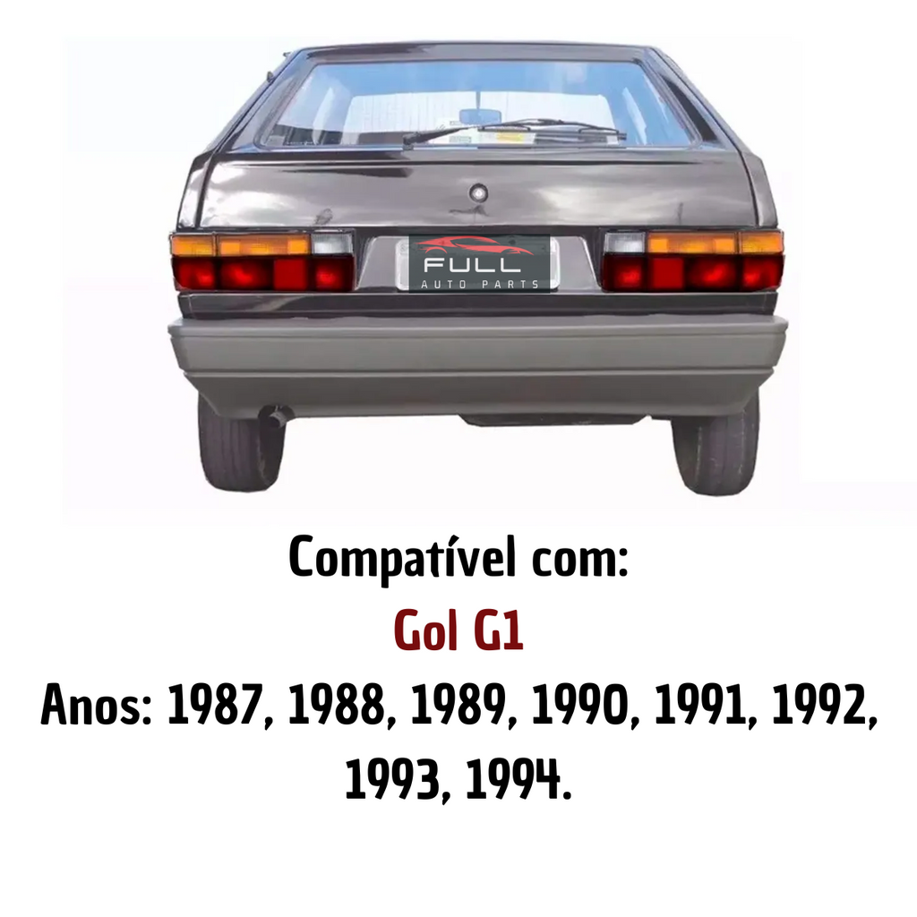Lanterna Traseira Lado Esquerdo Gol G1 1987 88 a 1994 Âmbar