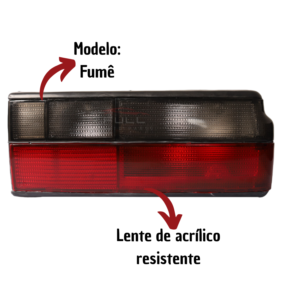 Lanterna Traseira Vw Voyage 1991 1992 1993 1994 1995 Fumê LD