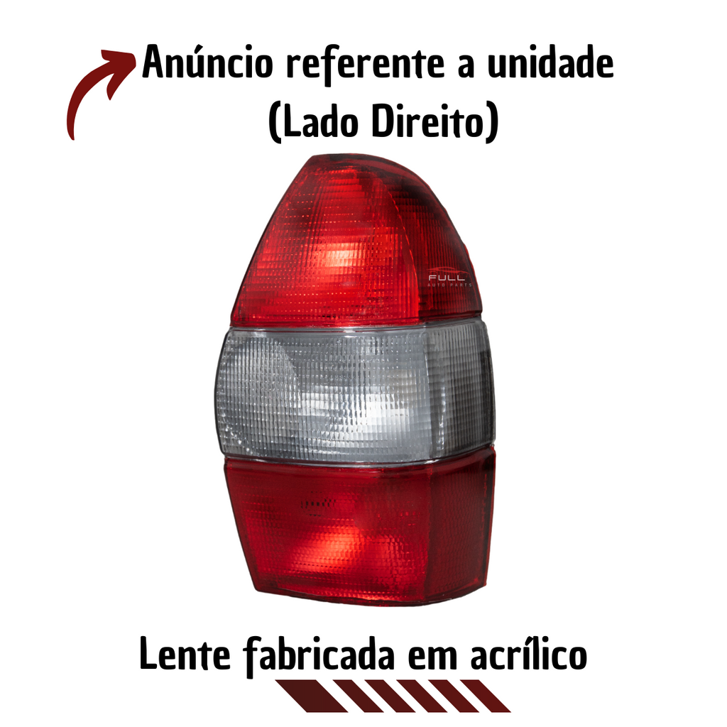 Lanterna Traseira Fumê Fiat Palio Weekend 1997 1998 2000 Ld