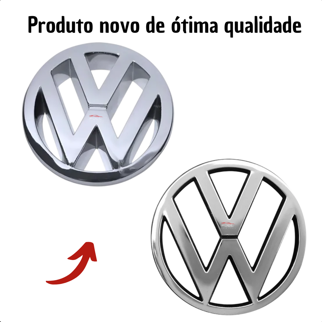 Emblema VW Cromado Grade Gol G1 1980 1981 1982 1983 A 1990