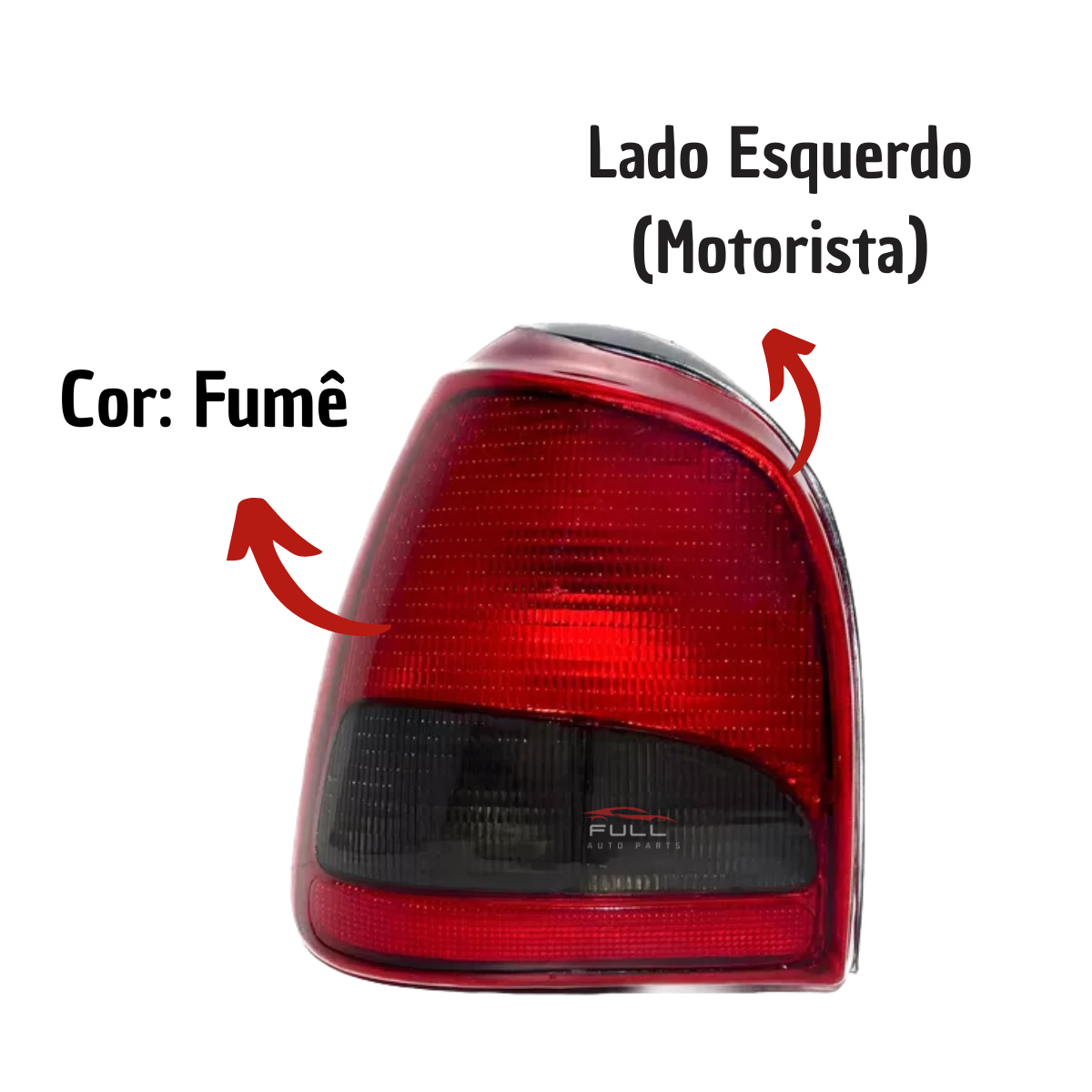 Lanterna Traseira Gol G2 Vw Fumê Bola 1995 96 97 98 1999 LE