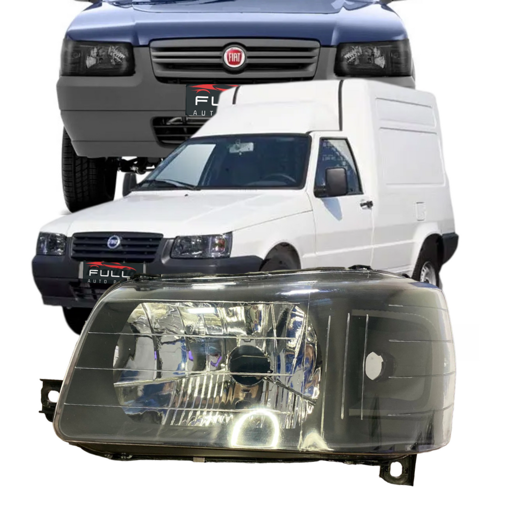 Farol Esquerdo Fiat Uno Fiorino Mascara Negra 2004 A 2013