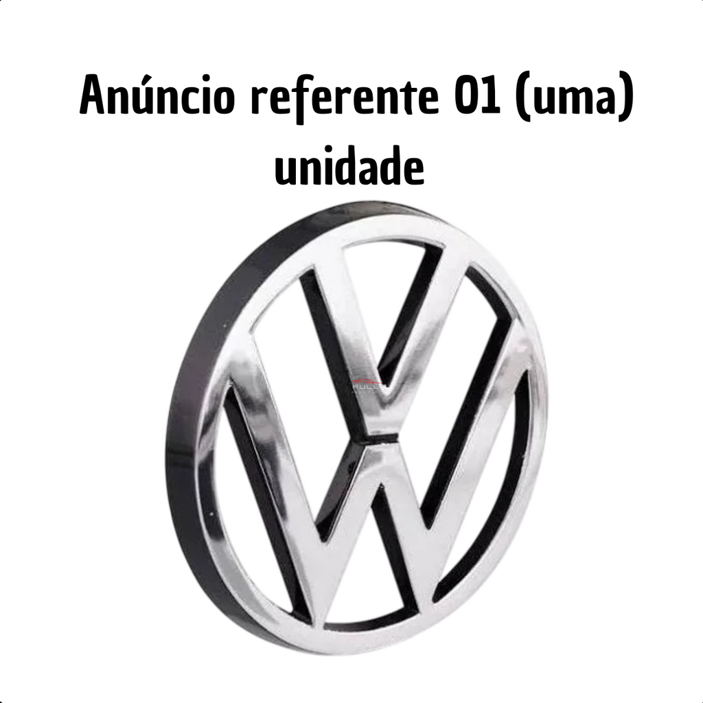 Emblema VW Cromado Grade Gol G1 1980 1981 1982 1983 A 1990