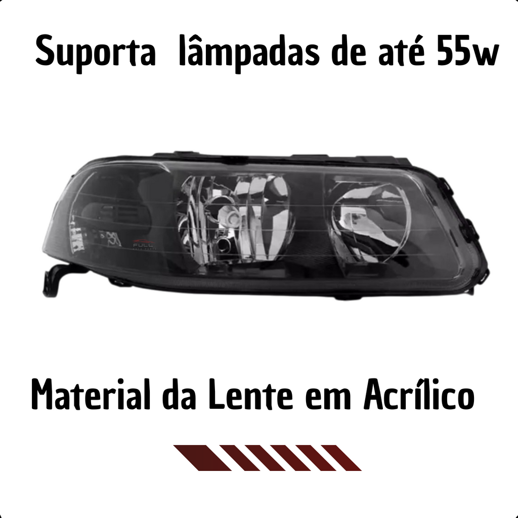 Farol Dianteiro Máscara Negra Gol G3 2001 2002 a 2005 LD