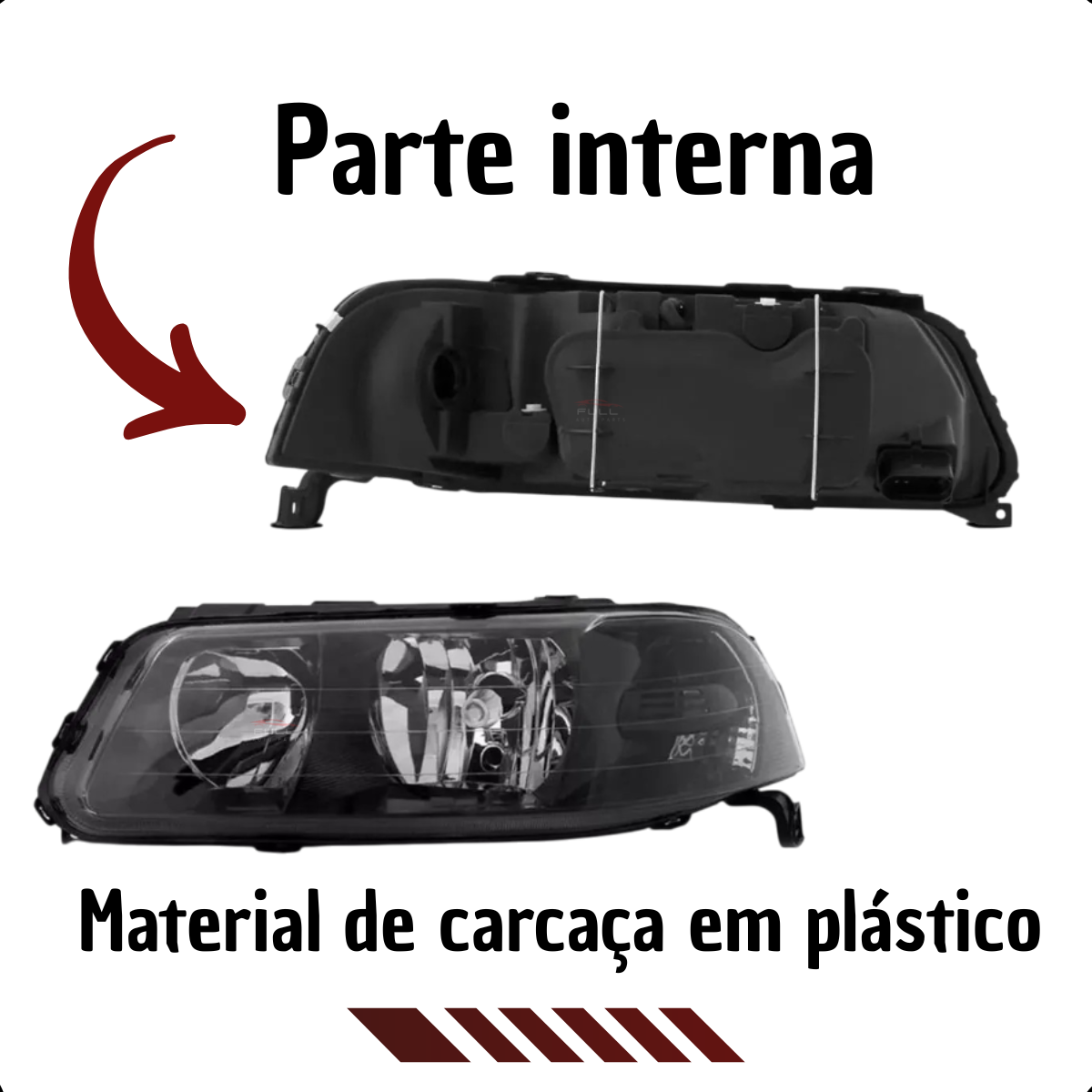 Farol Gol G3 2001 2002 2003 2004 2005 Mascara Negra LE