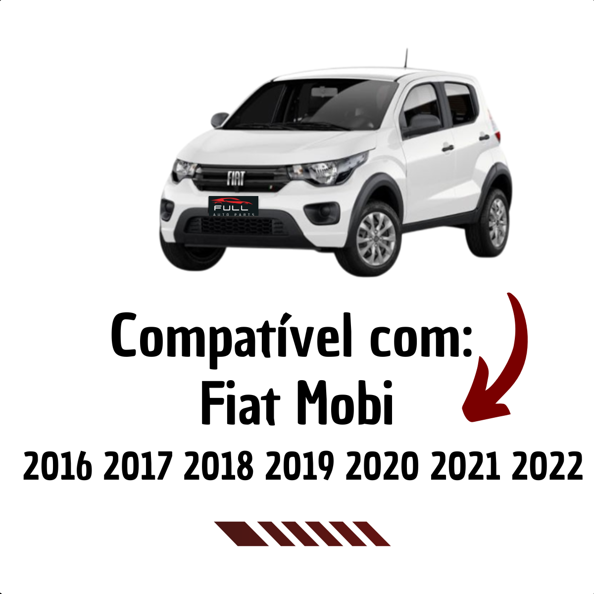 Lente Farol Fiat Mobi 2016 2017 2018 2019 2020 2021 2022 LD