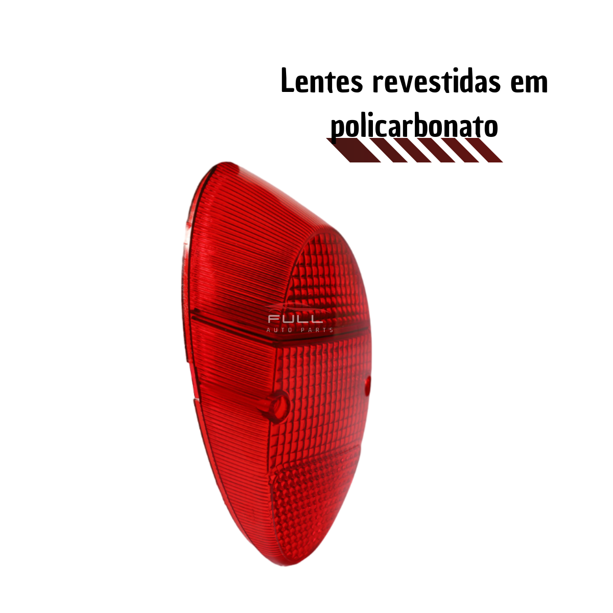 Lente Lanterna Fusca 1200/1300 1962 a 1970 LD/LE Rubi