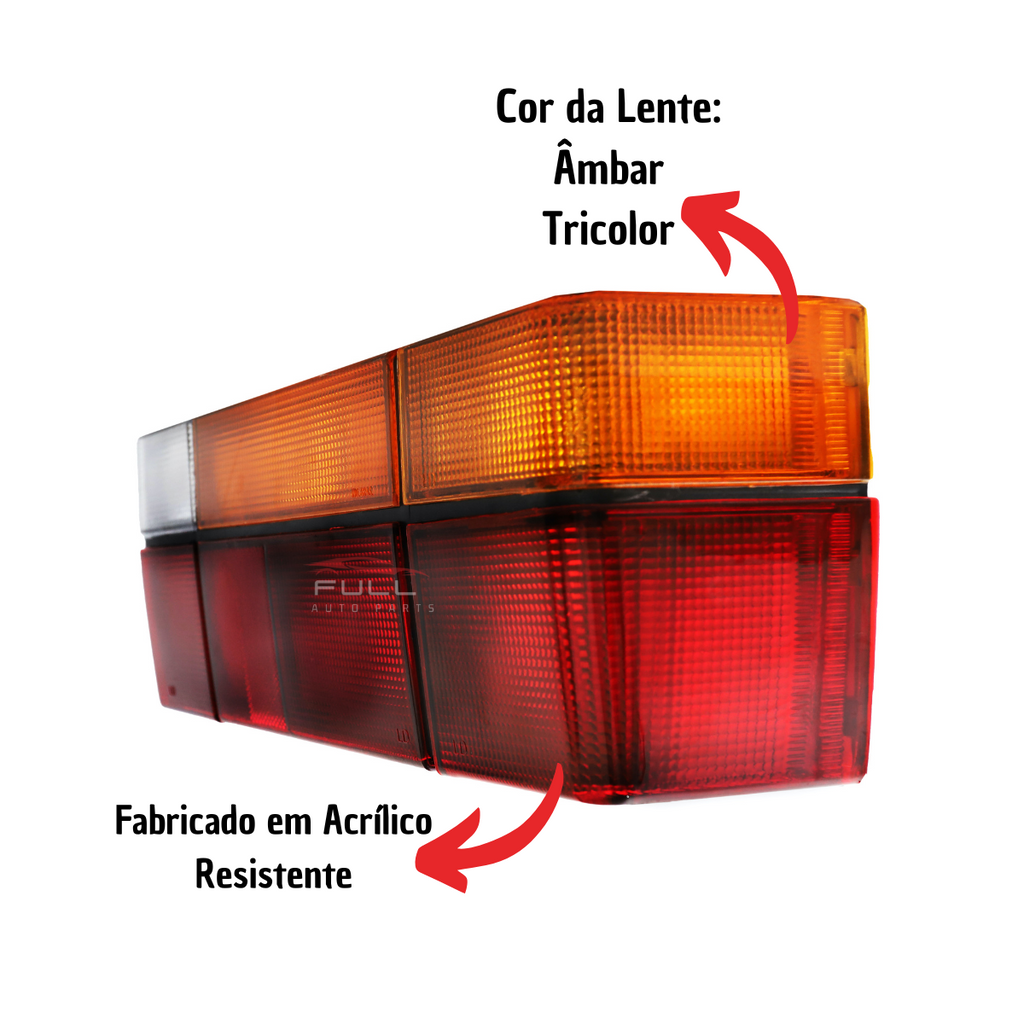 Lanterna Traseira Lado Direito Gol G1 1987 88 a 1994 Âmbar