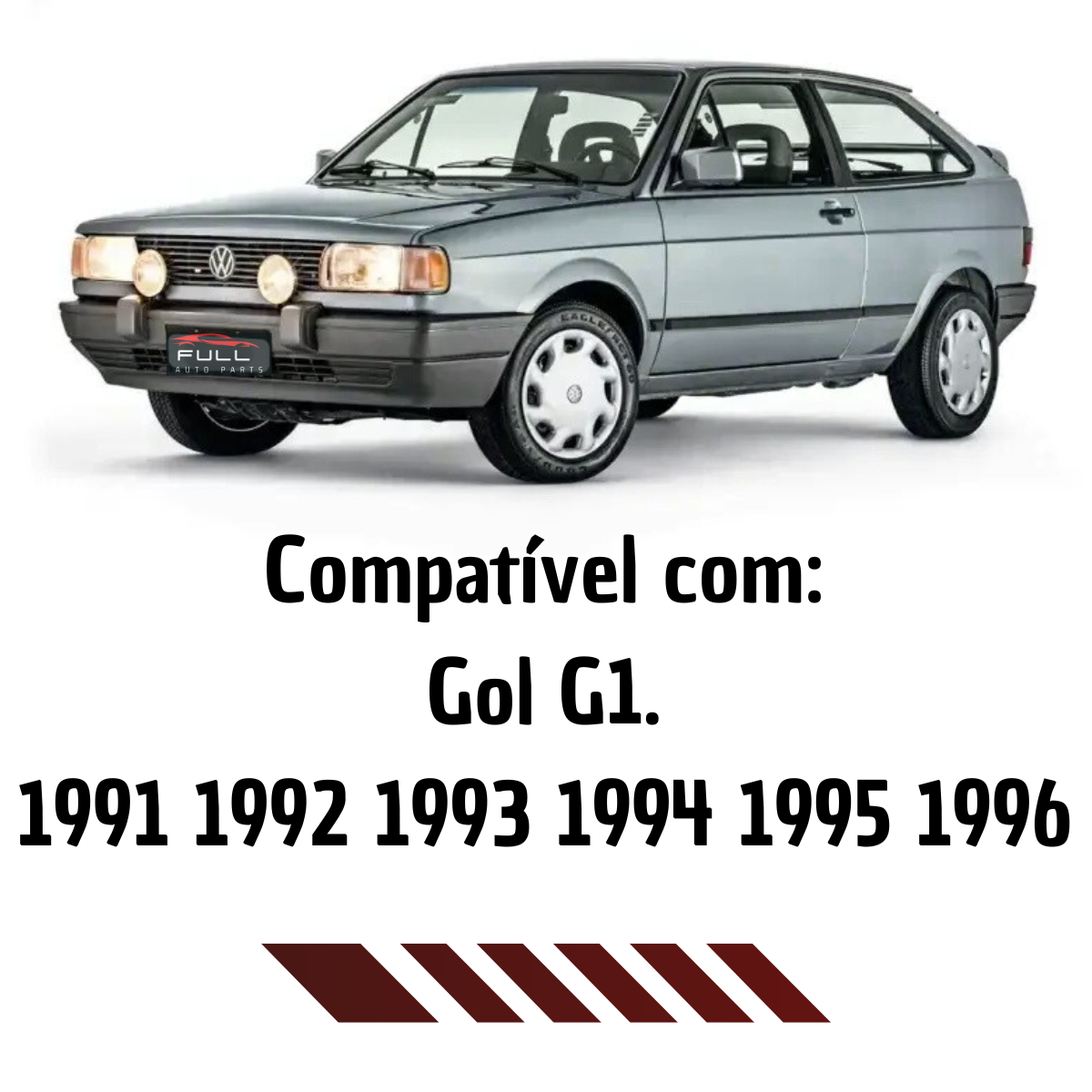 Grade Dianteira Gol G1 Emblema Cromado 1991 1992 1993 1994