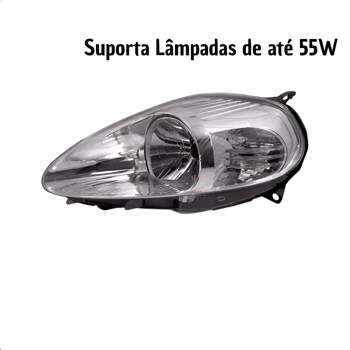 Farol Fiat Punto 2007 2008 2009 2010 2011 2012 Cromado LE
