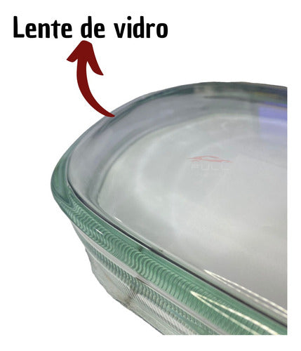 Lente Vidro Farol Golf Sapão Esquerdo 99 2000 01 02 A 2007