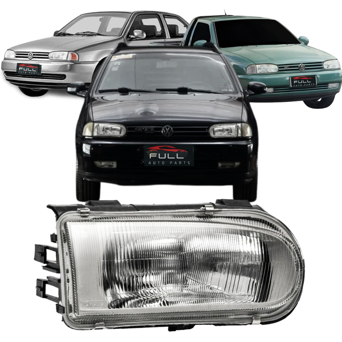 Farol Direito Vidro Gol Saveiro Parati G2 Bola 1995 A 1999