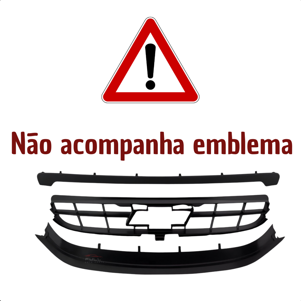 Grade Radiador Central 3 Peças Corsa Classic 2009 2010