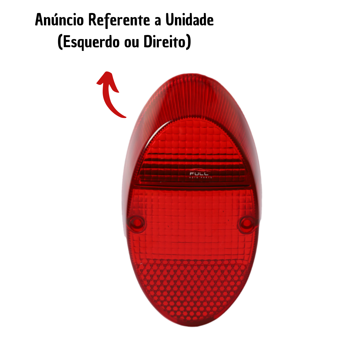 Lente Lanterna Fusca 1200/1300 1962 a 1970 LD/LE Rubi